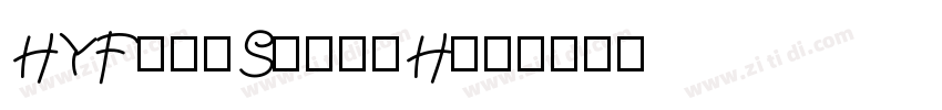 HYFengShangHei字体转换