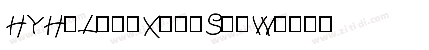 HYHeLongXingShuW字体转换