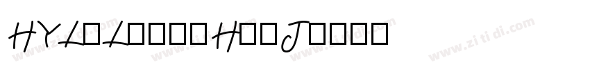 HYLiLiangHeiJ字体转换