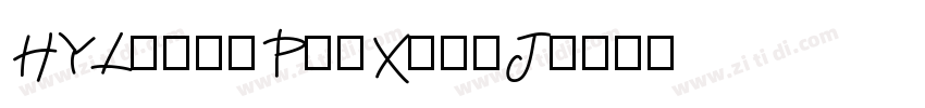 HYLiangPinXianJ字体转换