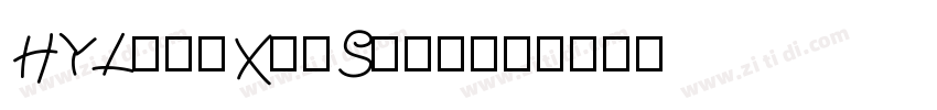 HYLingXinSquare字体转换