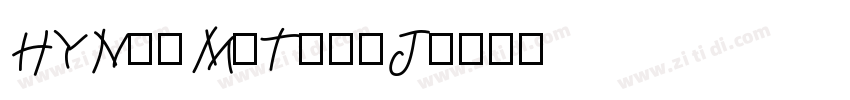 HYNuoMiTuanJ字体转换