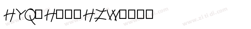 HYQiHei-HZW字体转换