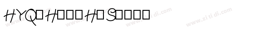 HYQiHei-HzS字体转换