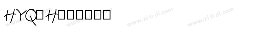 HYQiHei字体转换