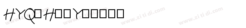 HYQiHeiY1字体转换