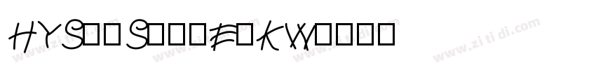HYShuSongErKW字体转换