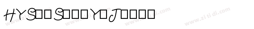 HYShuSongYiJ字体转换