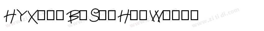HYXiaoBoShuHeiW字体转换