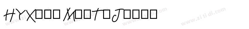 HYXiaoMaiTiJ字体转换