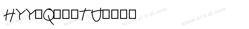 HYYaQianTU字体转换