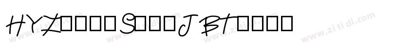 HYZhongSongJBT字体转换