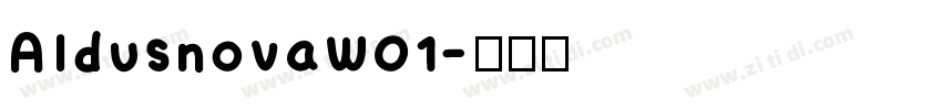 AldusnovaW01字体转换