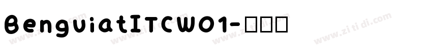 BenguiatITCW01字体转换