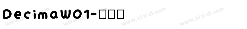 DecimaW01字体转换