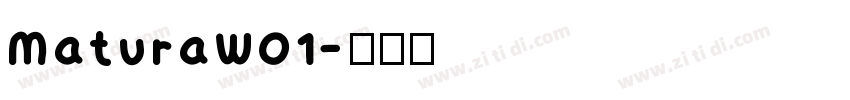 MaturaW01字体转换