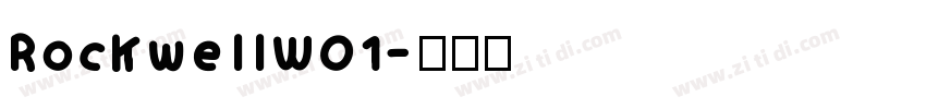 RockwellW01字体转换