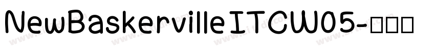 NewBaskervilleITCW05字体转换