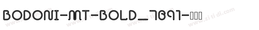 Bodoni-MT-Bold_7691字体转换