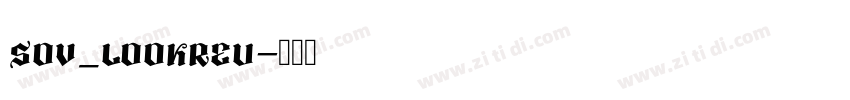 SOV_LookReu字体转换