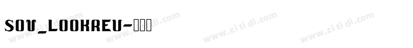SOV_LookReu字体转换