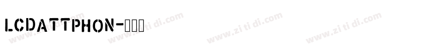 LCDATTPhon字体转换
