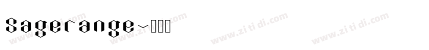 Sagerange字体转换