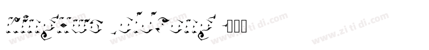 KingHwa_OldSong字体转换