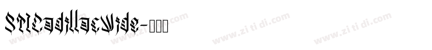 STICadillacWide字体转换