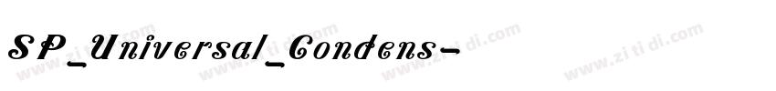 SP_Universal_Condens字体转换