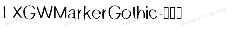 LXGWMarkerGothic字体转换