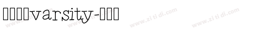 大学粗方varsity字体转换