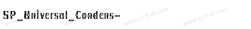 SP_Universal_Condens字体转换