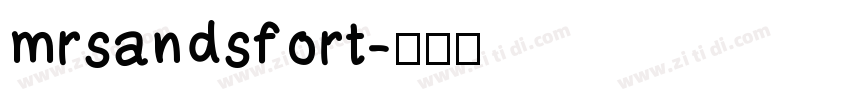 mrsandsfort字体转换
