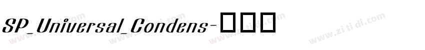 SP_Universal_Condens字体转换