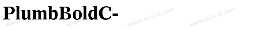 PlumbBoldC字体转换