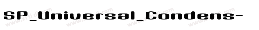 SP_Universal_Condens字体转换