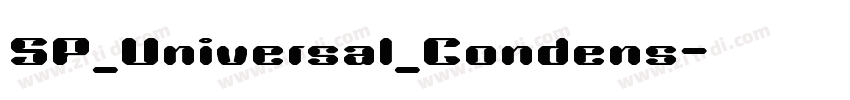 SP_Universal_Condens字体转换