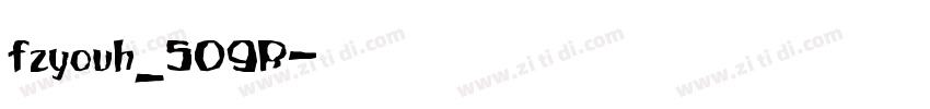 fzyouh_509R字体转换