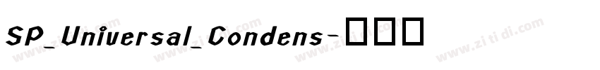 SP_Universal_Condens字体转换