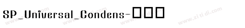 SP_Universal_Condens字体转换