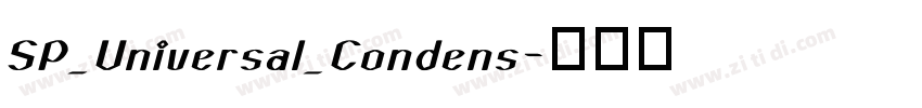 SP_Universal_Condens字体转换