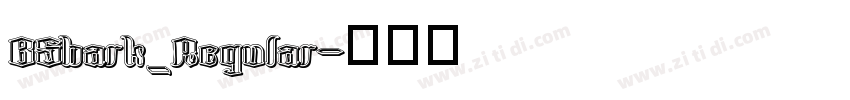 BShark_Regular字体转换
