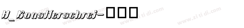 H_Kunstlerschrei字体转换