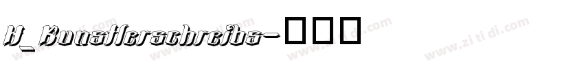 H_Kunstlerschreibs字体转换