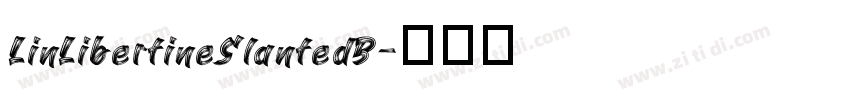 LinLibertineSlantedB字体转换
