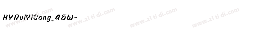 HYRuiYiSong_45W字体转换