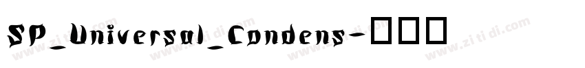 SP_Universal_Condens字体转换