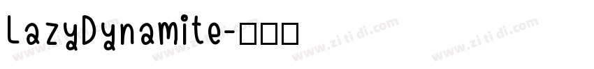 LazyDynamite字体转换