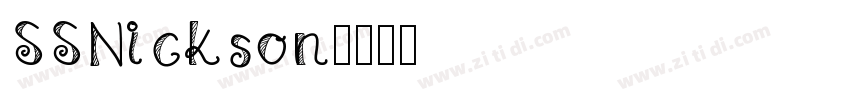 SSNickson字体转换